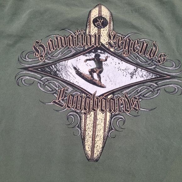 Vintage Hawaiian Surfer Shirt 3XL 27x29 Faded - Picture 3 of 15